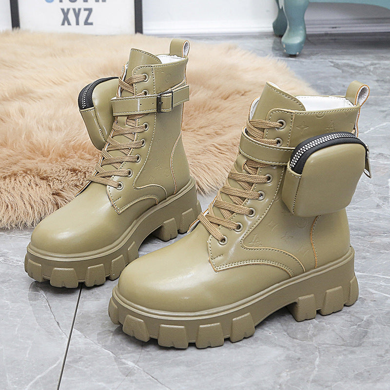 "New Women's Autumn Thick-Soled Martin Boots"