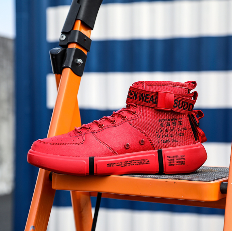 Men's Thick Sole High Top Casual Sneakers
