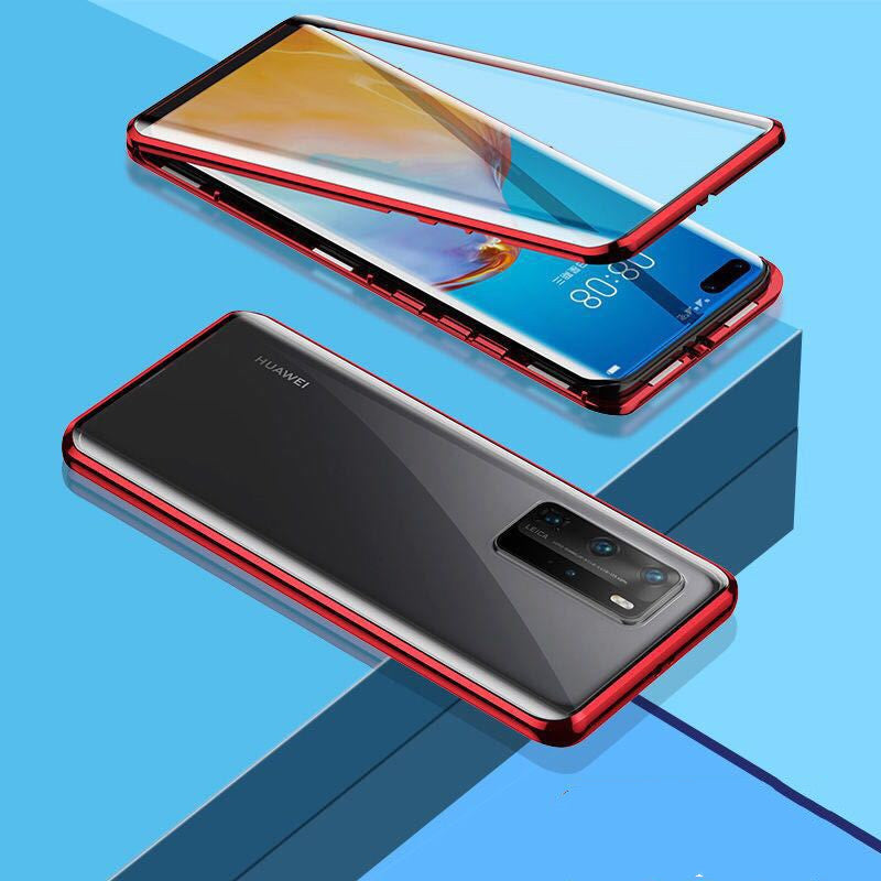 Huawei P40 Magnetic Case with Full Protection and Metal Frame