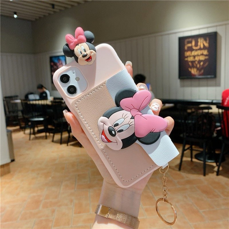 Crossbody Phone Case for iPhone 15/13 with Card Holder