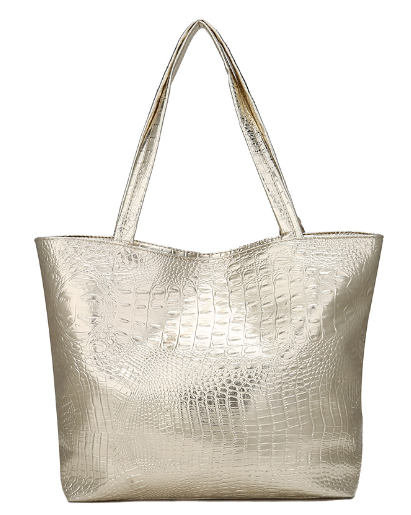 Versatile Crocodile Pattern Women's Shoulder Handbag