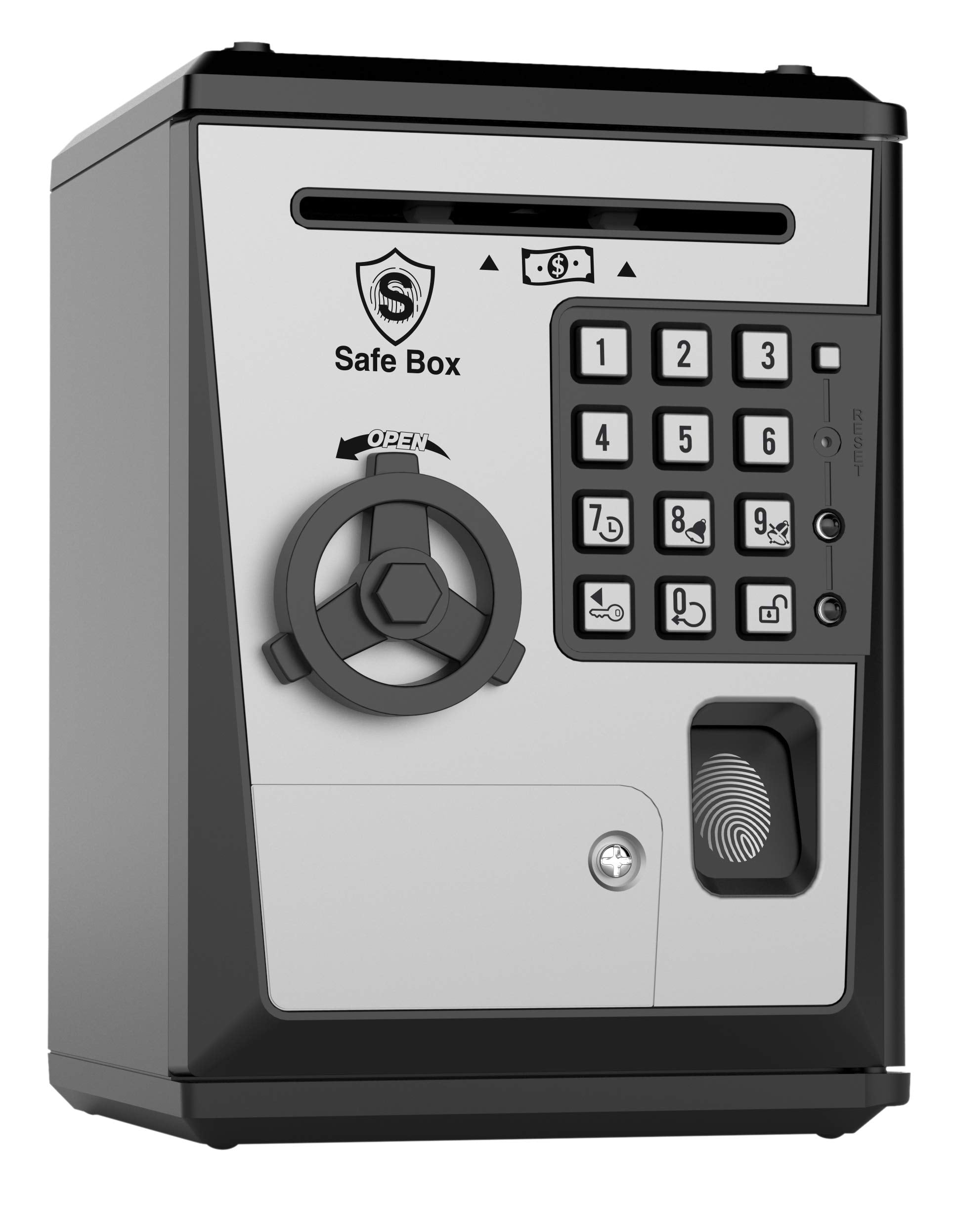 Toy Piggy Bank Safe Box Fingerprint ATM Bank ATM Machine Money Coin Savings Bank for Kids