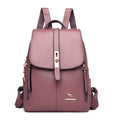 Fashion Leather Backpack for Women - Travel & School Use