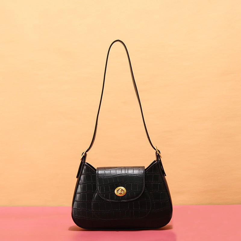 Trendy Crocodile Pattern Shoulder and Handbag 2020