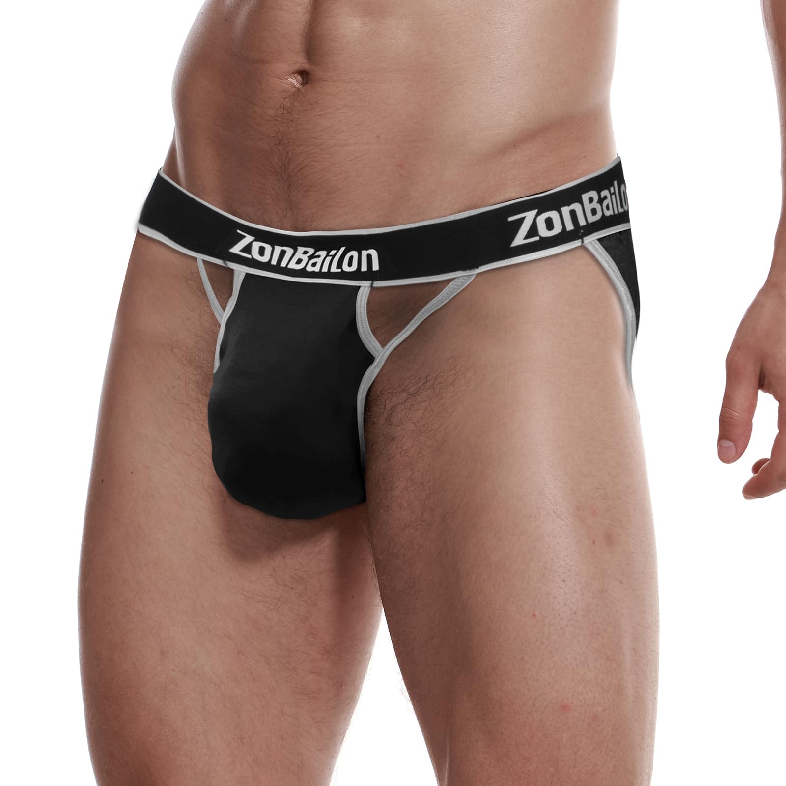 ZONBAILON Sexy Underwear for Men Bikini Briefs Bulge Pouch Low Rise Bamboo Viscose Panties