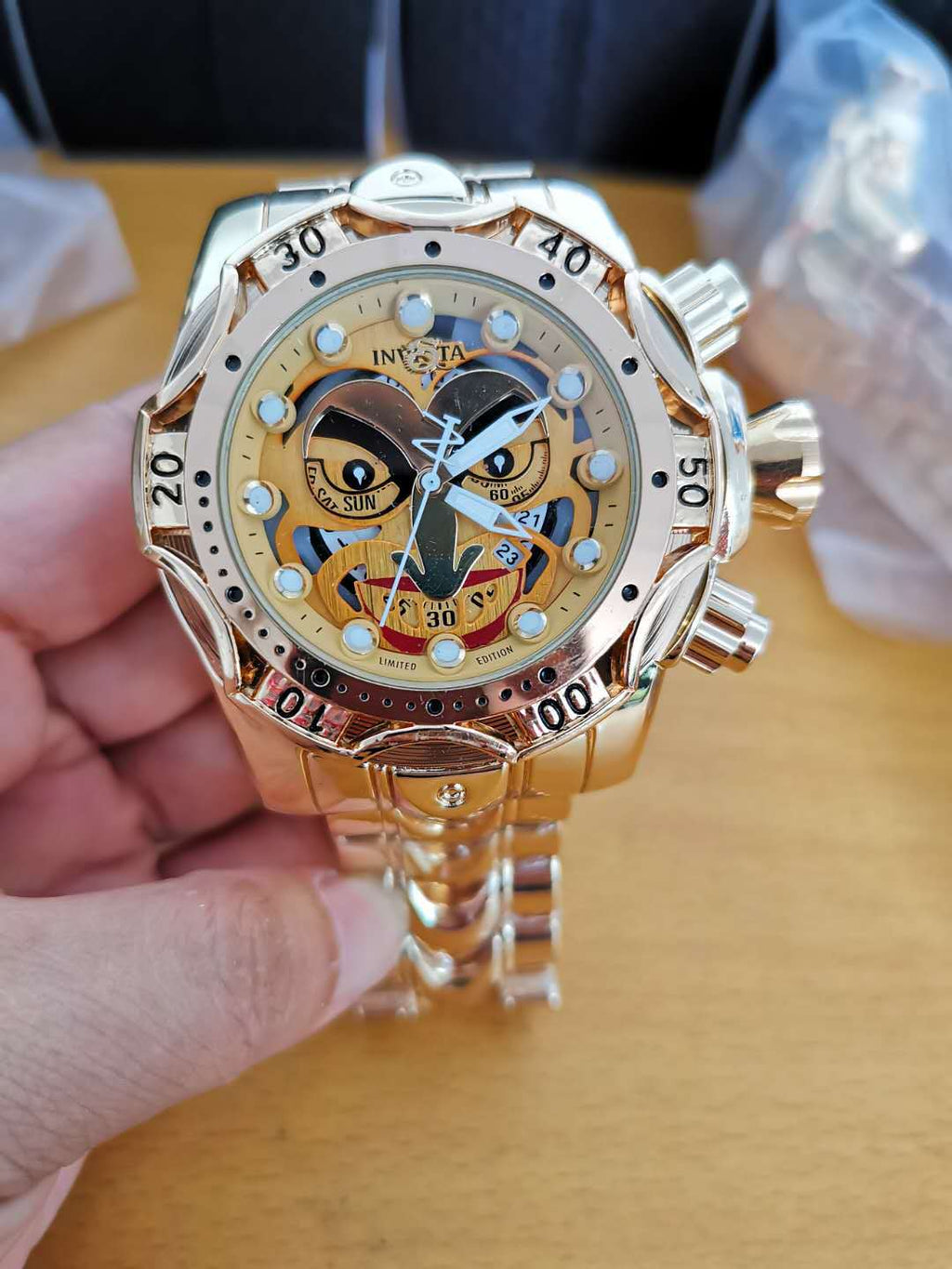 INVICTA Colorful Clown Men's Quartz Watch with Steel Band