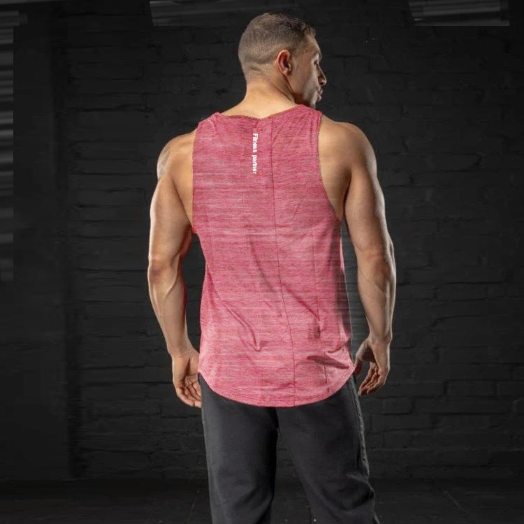 Men's Muscle Fitness Running Tank Top, Quick-Dry Sleeveless