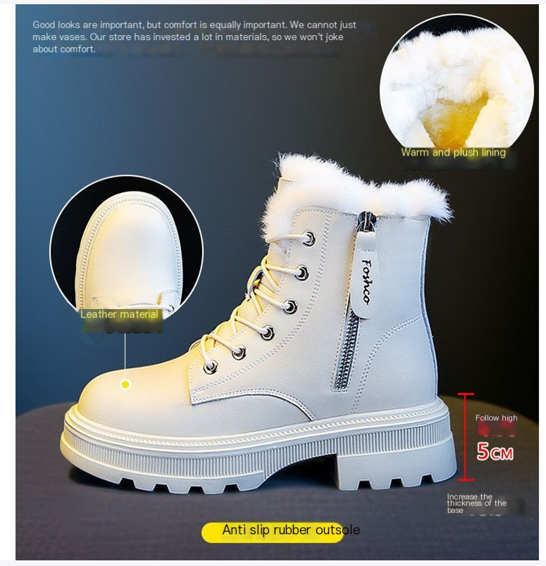 2023 Women's Winter Ankle Boots with Thickened Lining