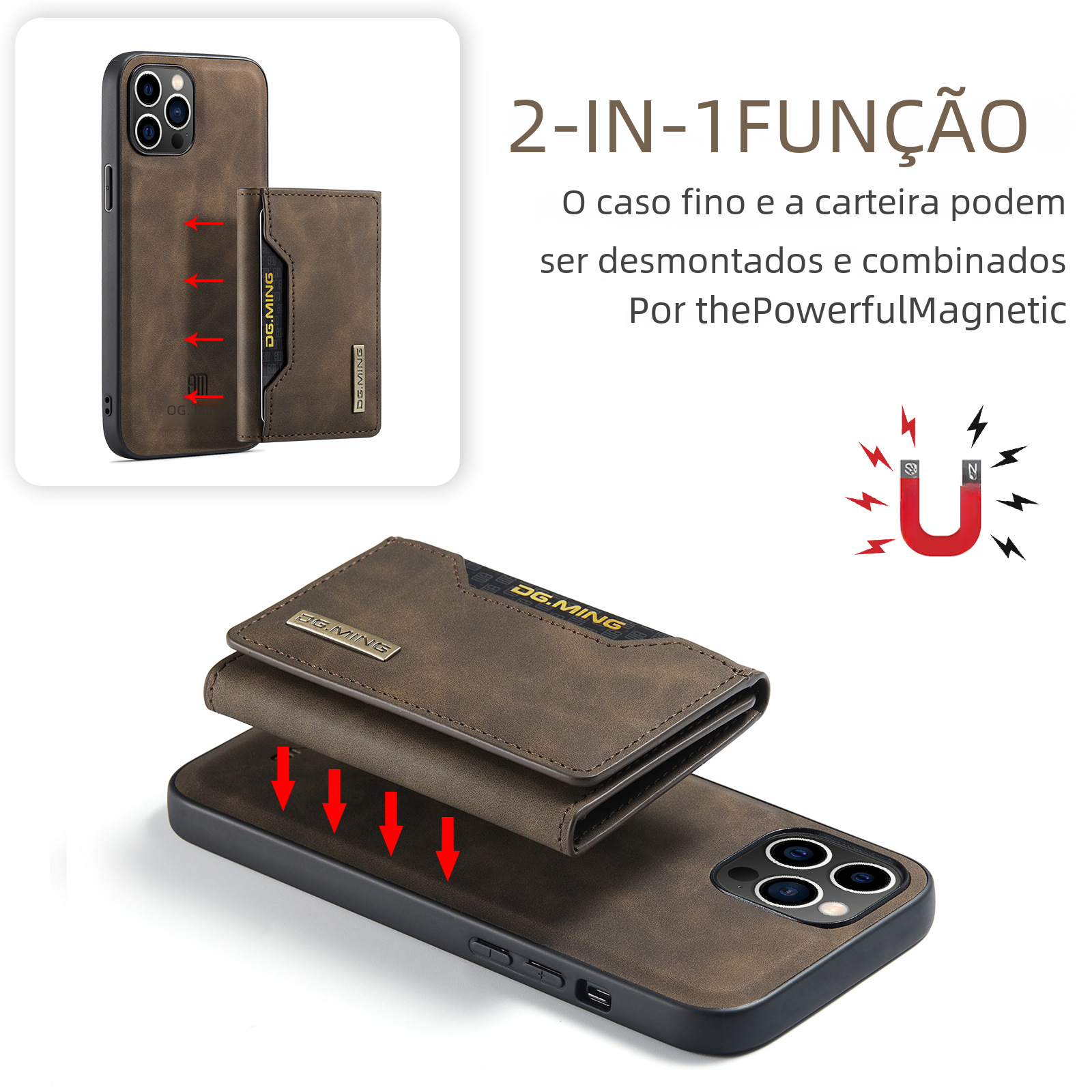 M2 Magnetic Card Case for iPhone 15 Pro Max & 14 Pro Max
