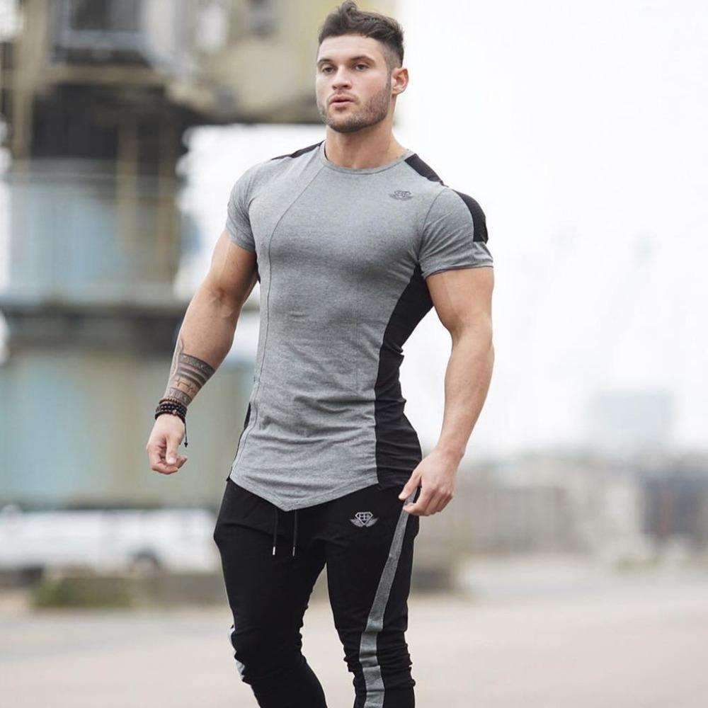 Men's Quick-Dry Outdoor Training T-Shirt (Solid Color)