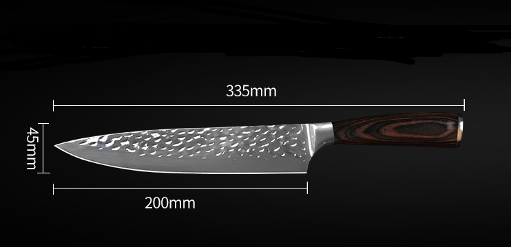 8-Inch Damascus Steel Chef Knife for Sushi & Slicing