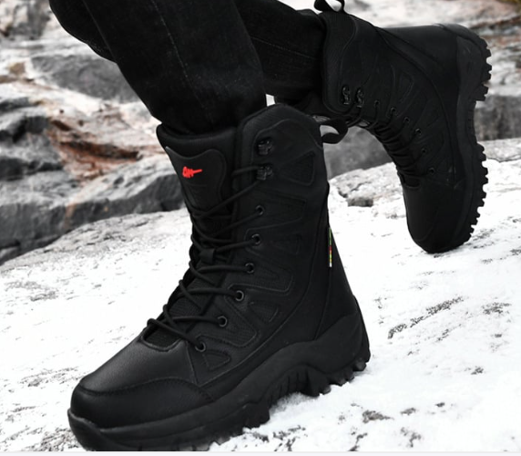 Men's Breathable Hi-Top Hiking Platform Sneakers