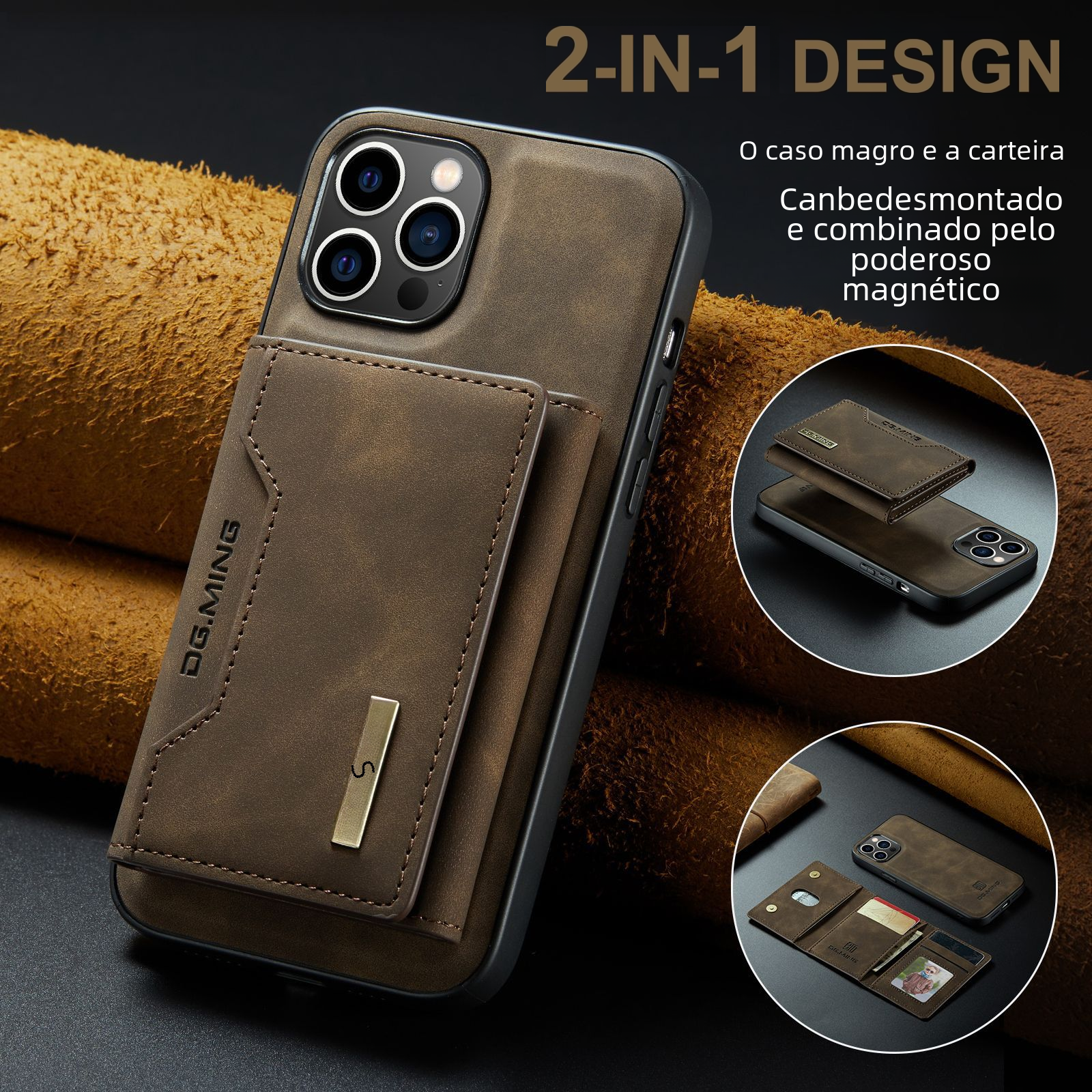 M2 Magnetic Card Case for iPhone 15 Pro Max & 14 Pro Max