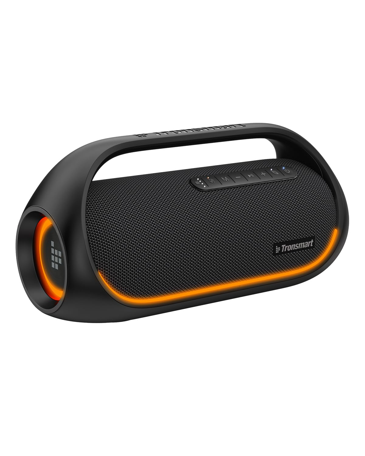 Tronsmart Upgraded Bang 60W Bluetooth Speakers with Subwoofer IPX6 Waterproof Loud Bluetooth Speaker with 7 Color Light 15H Playtime Custom EQ Portable Speaker with Handle for Outdoor Party