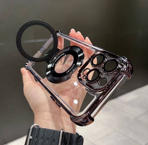 iPhone 15 Pro Max Magnetic Case with Stand Protection