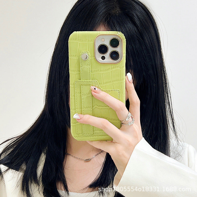 Crocodile Pattern Card Holder Case for iPhone 13 Pro Max