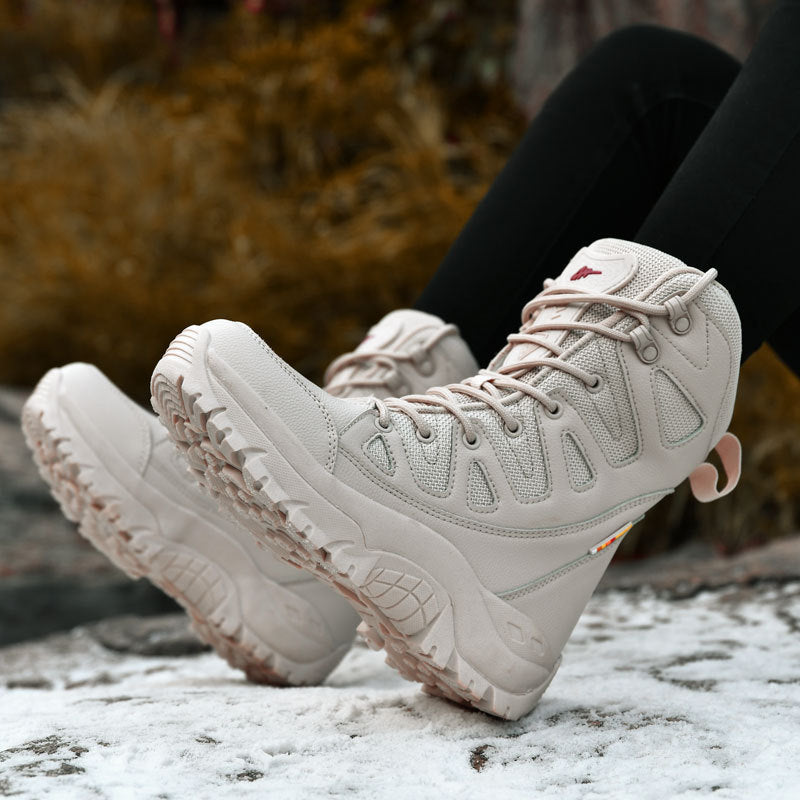 Men's Breathable Hi-Top Hiking Platform Sneakers