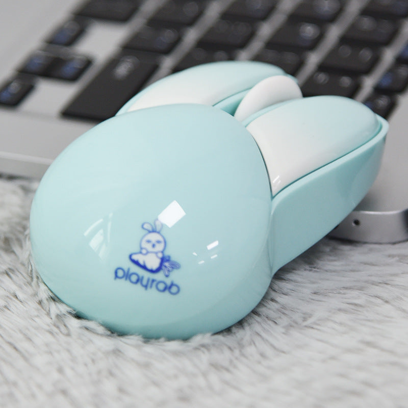 M6 Wireless Silent Mouse - Cute Rabbit Design for Women