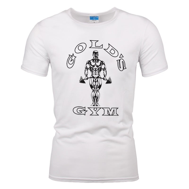 Men's Cotton Muscle Short Sleeve Gym Workout T-Shirt