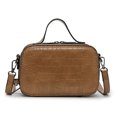 Fashion Crocodile Pattern Handbag - Retro Style