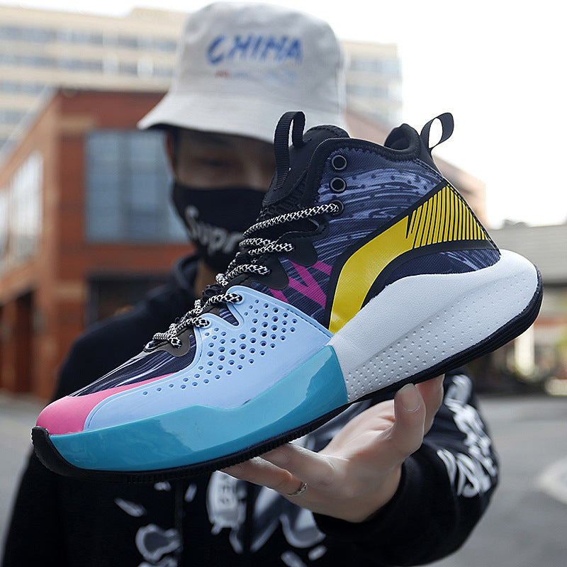 Men's Basketball Shoes - Youth Shock Absorbing Sneakers