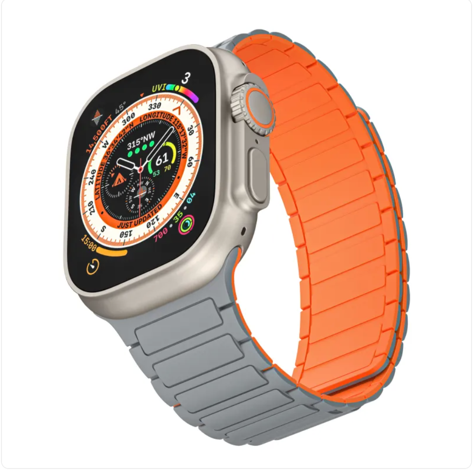 Magnetic Silicone Two-Tone Overall Strap