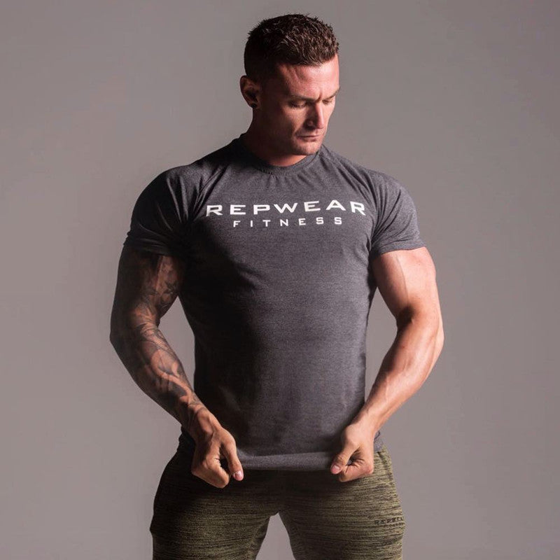 Men's Short Sleeve Athletic Training T-Shirt (Quick Dry)