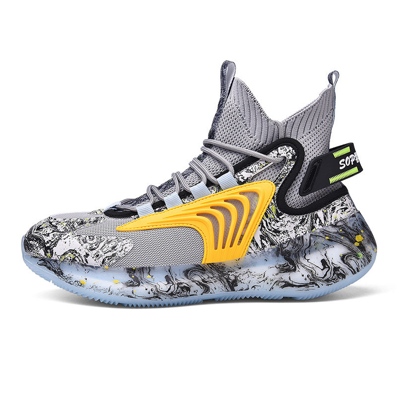 Men's Summer High-Top Breathable Basketball Shoes