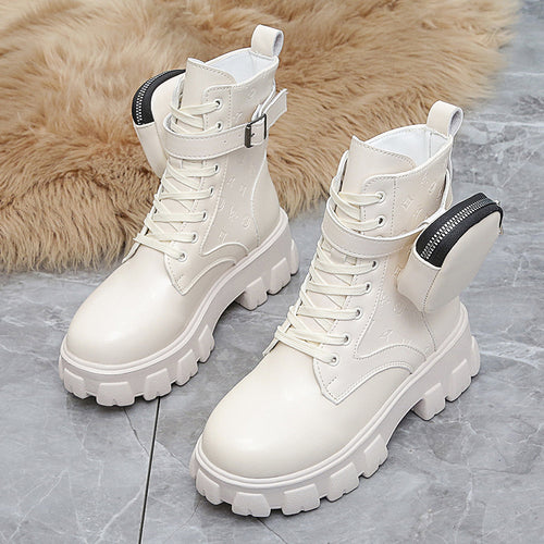 "New Women's Autumn Thick-Soled Martin Boots"