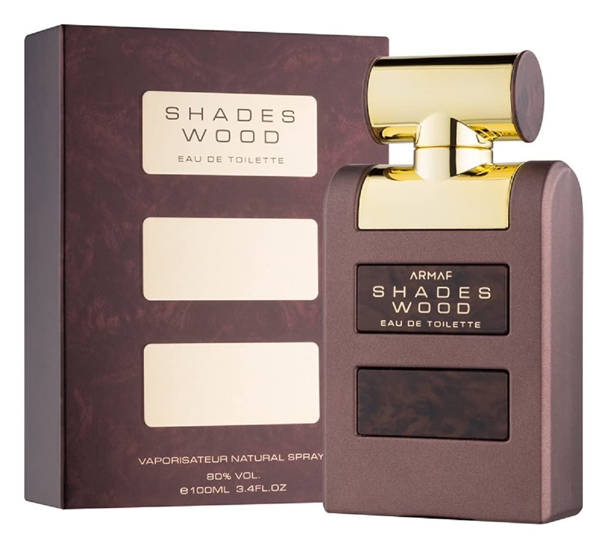 Armaf Shades Wood for Men Eau de Toilette Spray 3.4 Ounce