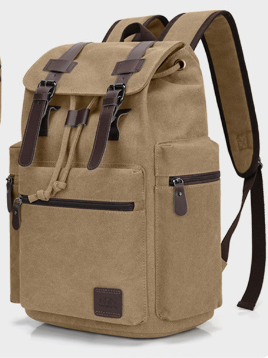 Vintage Crazy Horse Leather Men's Travel Backpack