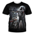 3D Digital Print Skull Casual Short Sleeve T-Shirt