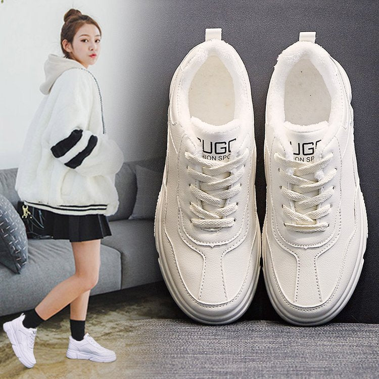 Women's 2020 Fashionable White Sneakers for Fall/Winter