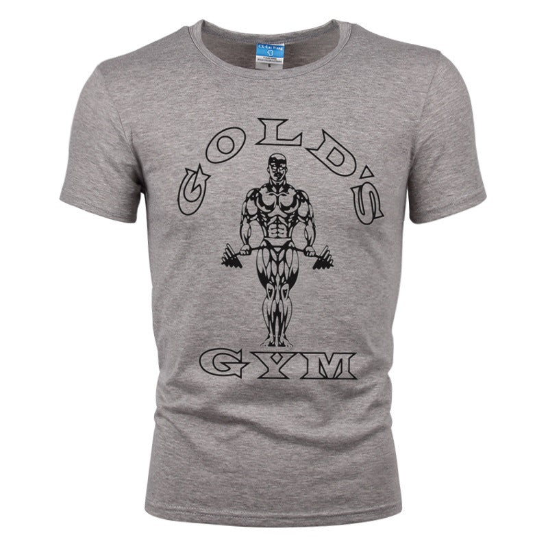 Men's Cotton Muscle Short Sleeve Gym Workout T-Shirt