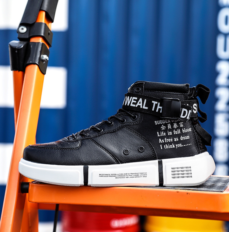 Men's Thick Sole High Top Casual Sneakers
