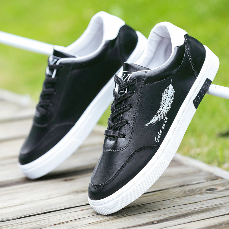 Men's Casual Slip-On White Sneakers - Lightweight & Trendy