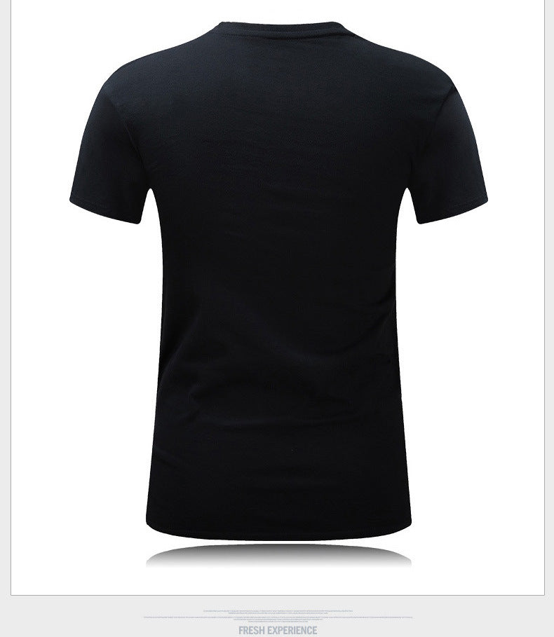3D Printed Men's Short Sleeve T-Shirt with Skull Design