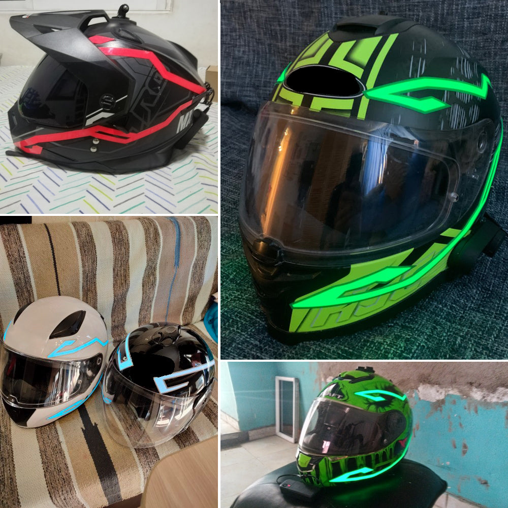LED Motorcycle Helmet Light Strip for Riding