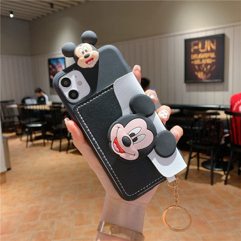 Crossbody Phone Case for iPhone 15/13 with Card Holder