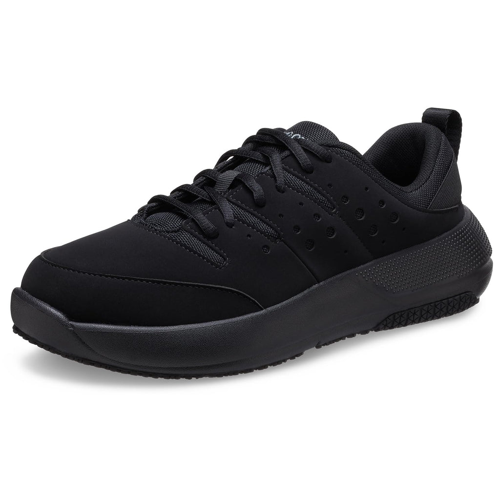 Crocs Mens On The Clock Work Sneakers Slip Resistant Shoes Triple Black 14.5