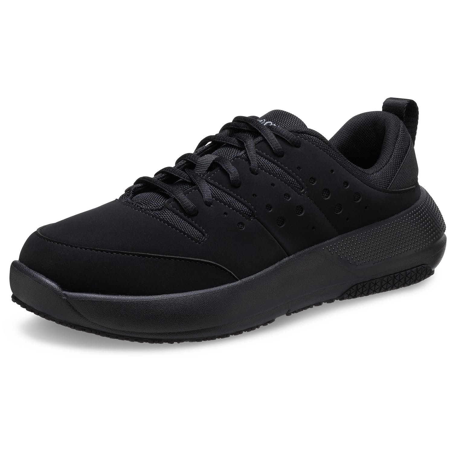 Crocs Mens On The Clock Work Sneakers Slip Resistant Shoes Triple Black 14.5