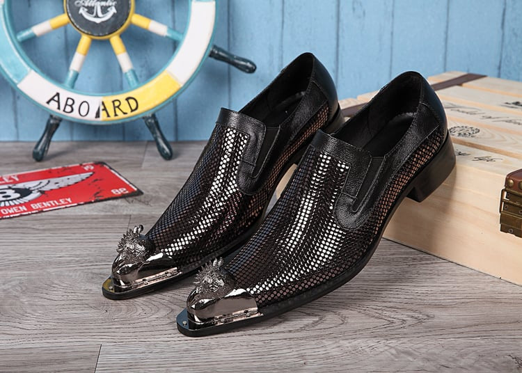 Pointed Toe Trendy Leather Fashion Shoes